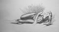 Michael Hensley Drawings, Female Form 75